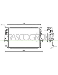 RADIATORE VOLKSWAGEN - T5 - Mod. 01-09 - 07-15