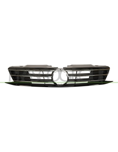 GRIGLIA RADIATORE NERA LUCIDA CON MODANATURA CROMATA VOLKSWAGEN JETTA (A6) Mod. 07-14 - 01-18