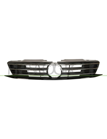 GRIGLIA RADIATORE NERA LUCIDA CON MODANATURA CROMATA VOLKSWAGEN JETTA (A6) Mod. 07-14 - 01-18