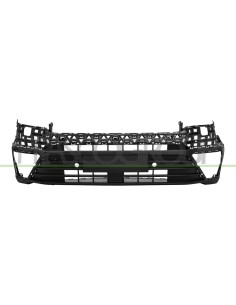 PARAURTI ANTERIORE NERO GOFFRATO CON FORI PDC+SUPPORTI CON FORI LAVAFARI VOLKSWAGEN CRAFTER - MAN TGE Mod. 01-17 2