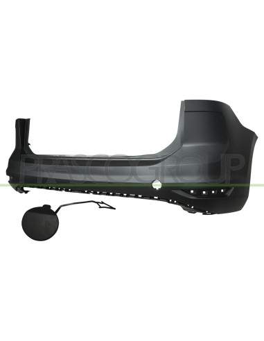 PARAURTI POSTERIORE CON PRIMER CON TAPPO COPRI GANCIO CON TRACCE PDC E PARK ASSIST VOLKSWAGEN TOURAN Mod. 04-15