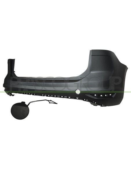 PARAURTI POSTERIORE CON PRIMER CON TAPPO COPRI GANCIO CON TRACCE PDC E PARK ASSIST VOLKSWAGEN TOURAN Mod. 04-15