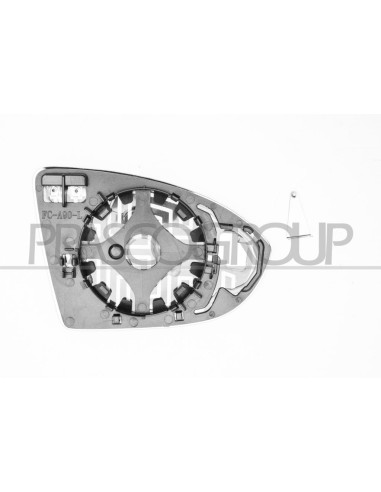 PIASTRA SPECCHIO SINISTRA TERMICA CONVESSA VOLKSWAGEN TOURAN Mod. 04-15