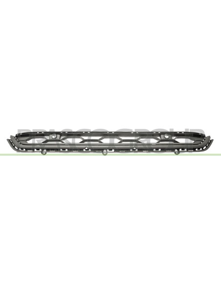GRIGLIA CENTRALE PARAURTI NERA CON FORI PDC+SUPPORTI MOD. 24° VOLKSWAGEN TIGUAN Mod. 01-16 - 09-20