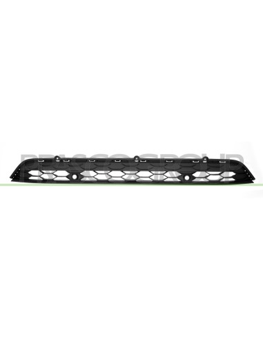 GRIGLIA CENTRALE PARAURTI NERA CON FORI PDC+SUPPORTI MOD. 16° VOLKSWAGEN TIGUAN Mod. 01-16 - 09-20