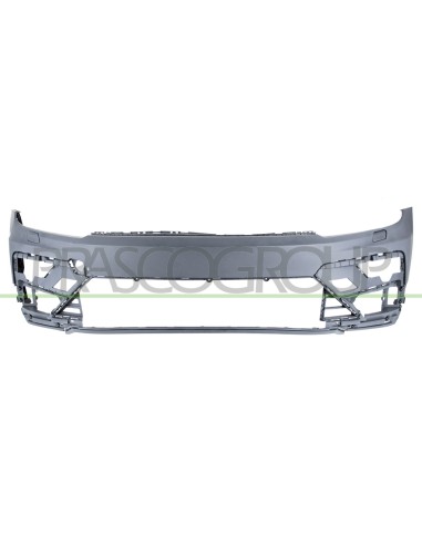 PARAURTI ANTERIORE CON PRIMER CON FORI LAVAFARI E TAPPI+SUPPORTI CON TRACCE PARK ASSIST