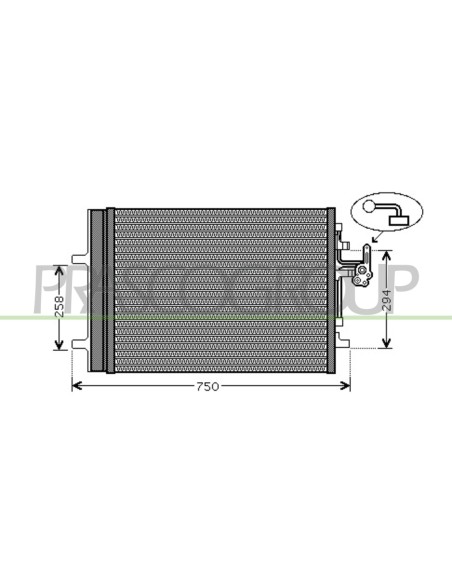 CONDENSATORE VOLVO V70 Mod. 01-08 - 01-11