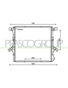 RADIATORE VOLKSWAGEN AMAROK Mod. 02-10 - 05-12