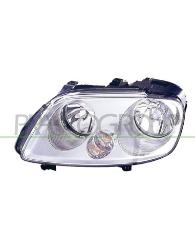 PROIETTORE SINISTRO H1+H7 ELETTRICO CROMATO CON MOTORE MOD. STANDARD VOLKSWAGEN TOURAN Mod. 02-03 - 10-06