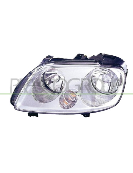 PROIETTORE SINISTRO H1+H7 ELETTRICO CROMATO CON MOTORE MOD. STANDARD VOLKSWAGEN TOURAN Mod. 02-03 - 10-06