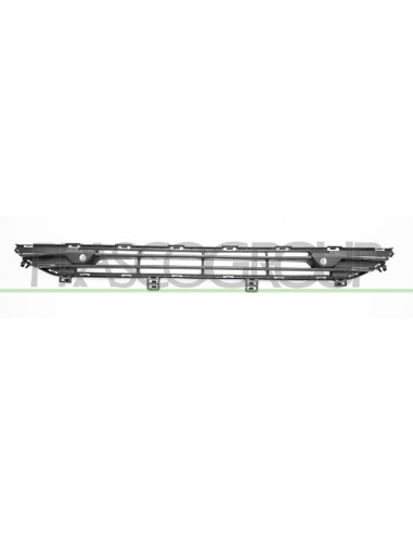 GRIGLIA PARAURTI ANTERIORE CENTRALE NERA CON FORI PDC VOLVO V90 S90 Mod. 09-16 - 02-20