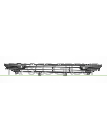 GRIGLIA PARAURTI ANTERIORE CENTRALE NERA CON FORI PDC VOLVO V90 S90 Mod. 09-16 - 02-20