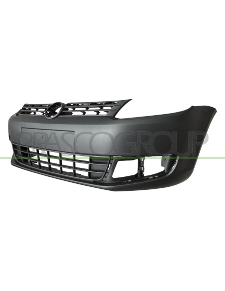 PARAURTI ANTERIORE NERO GOFFRATO CON GRIGLIA CENTRALE VOLKSWAGEN CADDY Mod. 09-10 - 03-15
