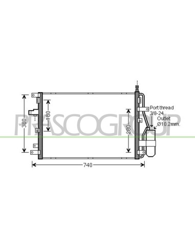 CONDENSATORE VOLVO XC90 Mod. 06-02 - 06-06