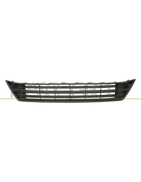 GRIGLIA PARAURTI ANTERIORE CENTRALE NERA GOFFRATA VOLKSWAGEN CADDY Mod. 04-15 - 08-20