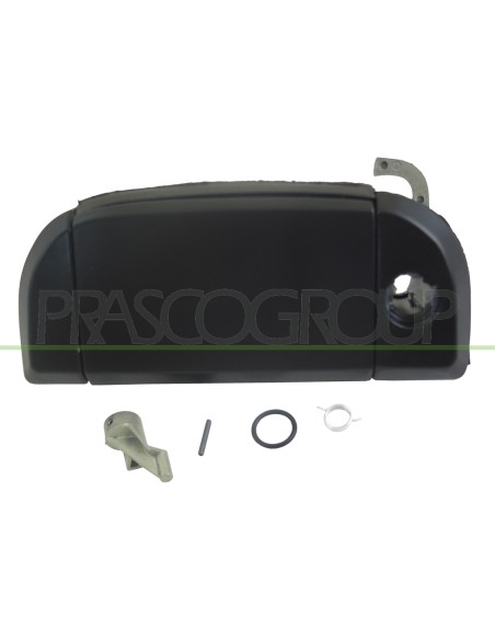 MANIGLIA ANTERIORE SINISTRA ESTERNA NERA LISCIA CON FORO NOTTOLINO VOLKSWAGEN T4 Mod. 01-96 - 02-03