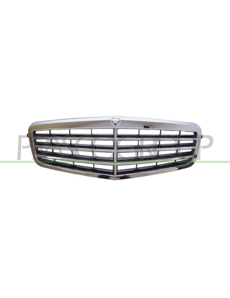 GRIGLIA RADIATORE COMPLETA CROMATA INTERNO NERO MOD. AVANTGARDE MERCEDES E CLASS (W212) Mod. 05-09 - 04-13