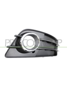 GRIGLIA DESTRA PARAURTI ANTERIORE NERA GOFFRATA CON SEDE FENDI CON CORNICE CROMATA MOD. S LINE 2