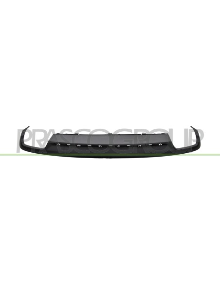 SPOILER PARAURTI POSTERIORE NERO GOFFRATO CON SCARICO DOPPIO AUDI A6 (4GC) Mod. 09-14 - 06-16