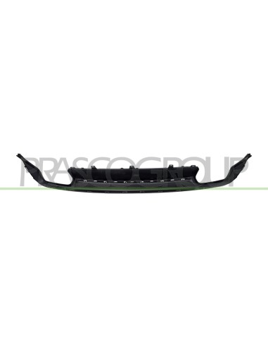 SPOILER PARAURTI POSTERIORE NERO GOFFRATO CON SCARICO DOPPIO AUDI A6 (4GC) Mod. 09-14 - 06-16