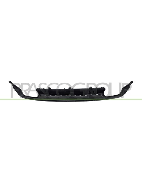 SPOILER PARAURTI POSTERIORE NERO GOFFRATO CON SCARICO DOPPIO AUDI A6 (4GC) Mod. 09-14 - 06-16