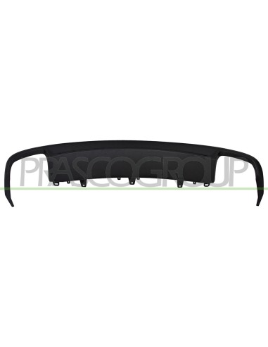 SPOILER PARAURTI POSTERIORE NERO GOFFRATO CON SCARICO DOPPIO AUDI A6 (4GC) Mod. 09-14 - 06-16