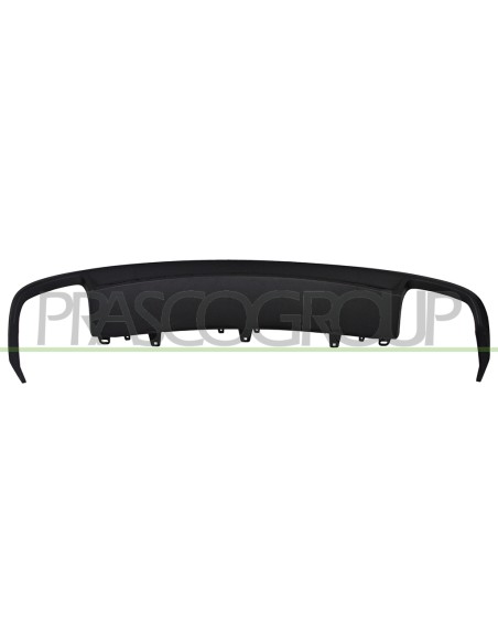 SPOILER PARAURTI POSTERIORE NERO GOFFRATO CON SCARICO DOPPIO AUDI A6 (4GC) Mod. 09-14 - 06-16