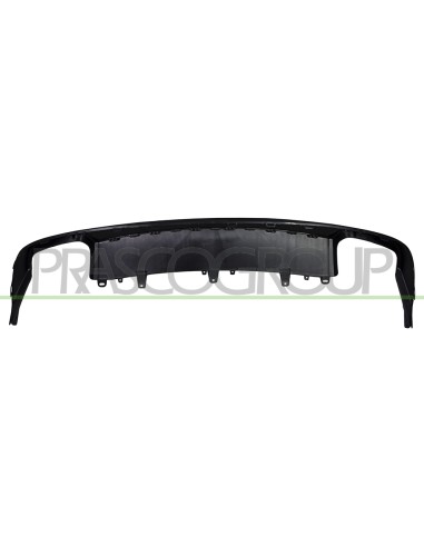 SPOILER PARAURTI POSTERIORE NERO GOFFRATO CON SCARICO DOPPIO AUDI A6 (4GC) Mod. 09-14 - 06-16