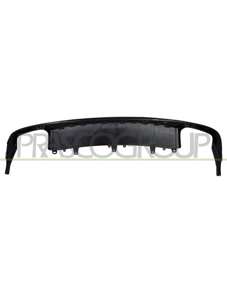 SPOILER PARAURTI POSTERIORE NERO GOFFRATO CON SCARICO DOPPIO AUDI A6 (4GC) Mod. 09-14 - 06-16