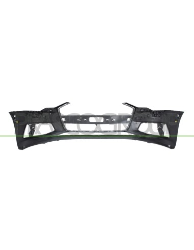 PARAURTI ANTERIORE CON PRIMER CON TAPPO COPRIGANCIO CON FORI PARK ASSIST+SUPPORTI CON FORI E TAPPI LAVAFARI