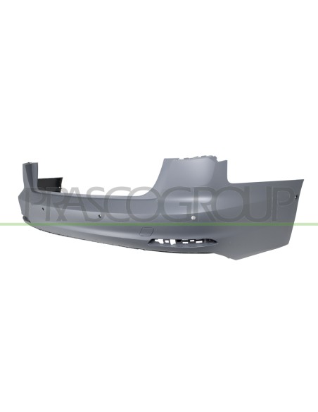 PARAURTI POSTERIORE CON PRIMER CON TAPPO COPRI GANCIO TRAINO CON FORI PDC E FORI PARK ASSIST+SUPPORTI MOD. 4 PORTE