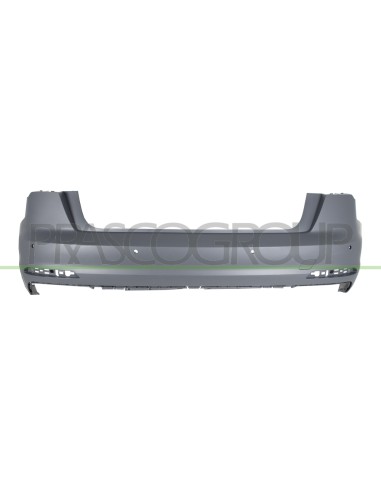 PARAURTI POSTERIORE CON PRIMER CON TAPPO COPRI GANCIO TRAINO CON FORI PDC E FORI PARK ASSIST+SUPPORTI MOD. 4 PORTE