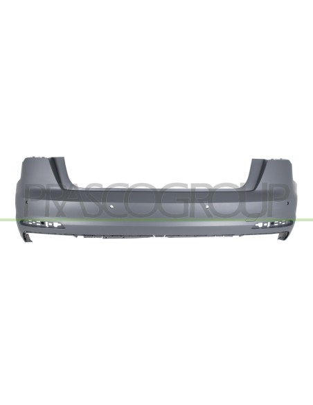 PARAURTI POSTERIORE CON PRIMER CON TAPPO COPRI GANCIO TRAINO CON FORI PDC E FORI PARK ASSIST+SUPPORTI MOD. 4 PORTE