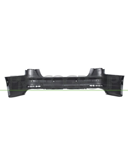 PARAURTI POSTERIORE CON PRIMER CON TAPPO COPRI GANCIO TRAINO CON FORI PDC E FORI PARK ASSIST+SUPPORTI MOD. 4 PORTE