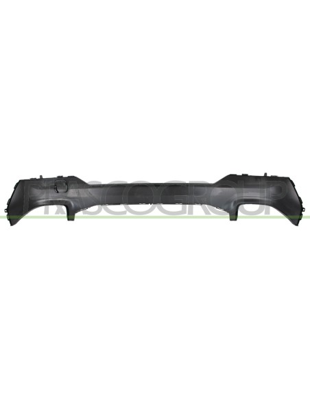 MODANATURA PARAURTI POSTERIORE CENTRALE NERA LUCIDA CON TAPPO COPRI GANCIO TRAINO MOD. M MOD. SPORT M440