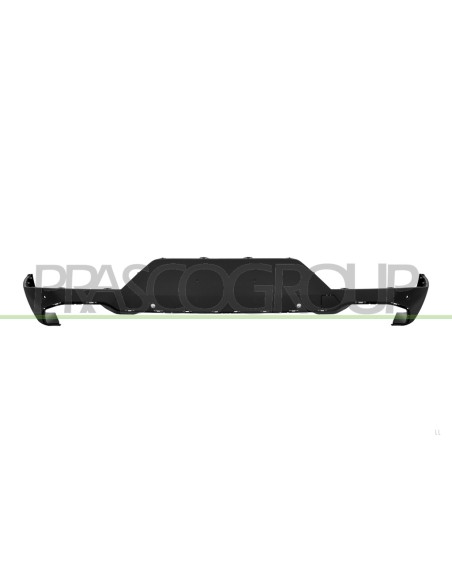 SPOILER PARAURTI POSTERIORE NERO GOFFRATO CON FORI PDC+SUPPORTI