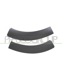 KIT PARTE ANTERIORE PARAFANGHINI ANTERIORI NERI GOFFRATI CON TRACE PARK ASSIST 2 PEZZI. (DESTRO+SINISTRO)