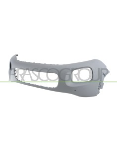 PARAURTI ANTERIORE CON PRIMER CON TAPPO COPRI GANCIO CON FORI PDC CON FORI PARK ASSIST+SUPPORTI