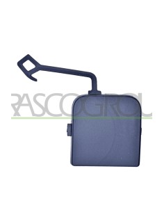 TAPPO COPRI GANCIO TRAINO PARAURTI POSTERIORE NERO GOFFRATO MOD. JUMPY