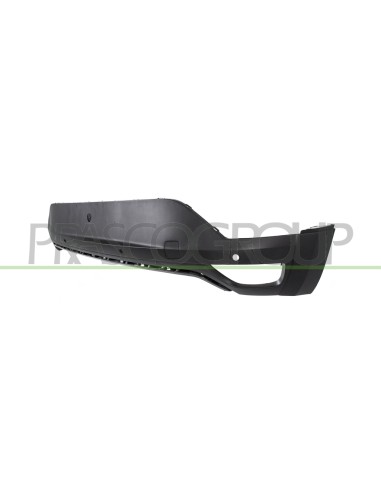 PARAURTI POSTERIORE INFERIORE NERO GOFFRATO CON TAPPO COPRI GANCIO CON FORI PDC+SUPPORTI CON TRACCE PARK ASSIST