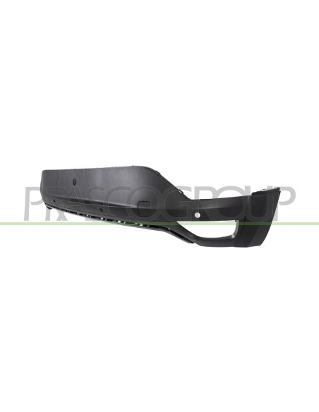 PARAURTI POSTERIORE INFERIORE NERO GOFFRATO CON TAPPO COPRI GANCIO CON FORI PDC+SUPPORTI CON TRACCE PARK ASSIST
