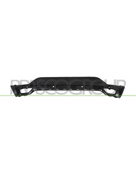 PARAURTI POSTERIORE INFERIORE NERO GOFFRATO CON TAPPO COPRI GANCIO CON FORI PDC+SUPPORTI CON TRACCE PARK ASSIST