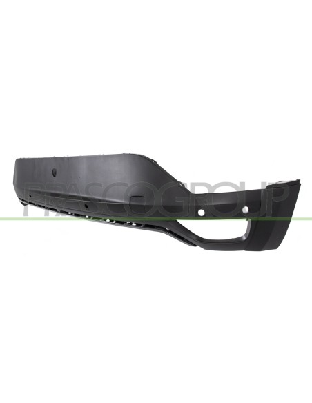 PARAURTI POSTERIORE INFERIORE NERO GOFFRATO CON TAPPO COPRI GANCIO CON FORI PDC+SUPPORTI CON FORI PARK ASSIST