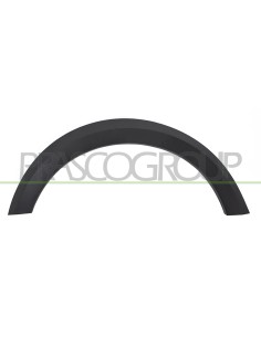 PARAFANGHINO POSTERIORE DESTRO NERO GOFFRATO CON CLIPS CON BIADESIVO