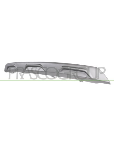 SPOILER PARAURTI POSTERIORE INFERIORE GRIGIO ARGENTO
