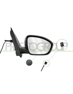 RETROVISORE DESTRO A CAVI CON PRIMER CON SONDA CONVESSO 2 PINS DACIA SANDERO STEPWAY Mod. 06-20 2