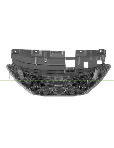 GRIGLIA RADIATORE NERA CON MODANATURA CROMATA MOD. 02-18 in poi
