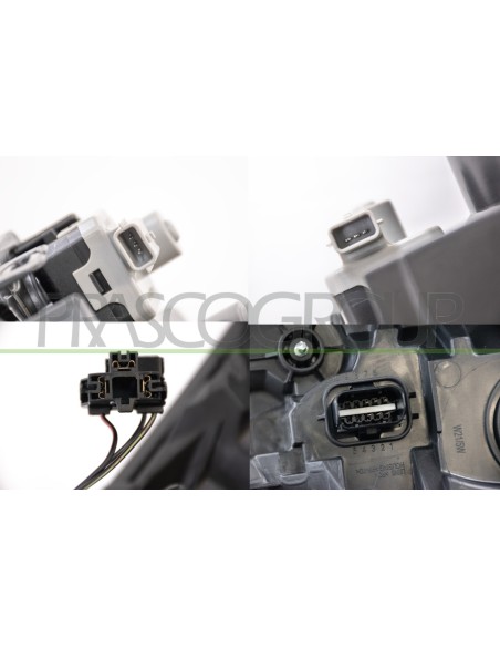 PROIETTORE DESTRO H4 ELETTRICO CON MOTORE CON LUCE DIURNA W21-5W