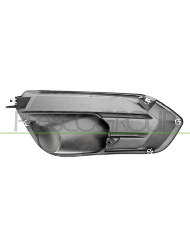 GRIGLIA SINISTRA PARAURTI ANTERIORE NERA GOFFRATA SENZA SEDE FENDI SENZA SEDE LUCE DIURNA IVECO DAILY Mod. 11-19 - 05-24