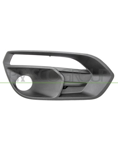 GRIGLIA DESTRA PARAURTI ANTERIORE NERA GOFFRATA CON SEDE FENDI CON SEDE LUCE DIURNA IVECO DAILY Mod. 11-19 - 05-24
